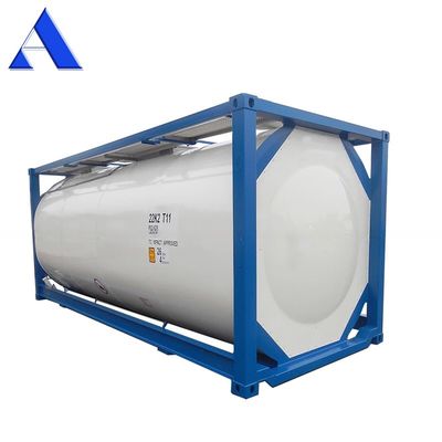 Voorraad 20 ft ISO tankcontainer 26000 liter met 4,0/6,0Mpa druk en 316L/SAN50028-7/WNr 1,4402/1,4404 tankmateriaal