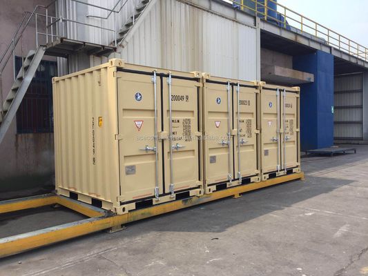 6.5ft Tricon Portable Storage Mini Box 6ft x 8ft Corten Steel Container voor opslag of verzending