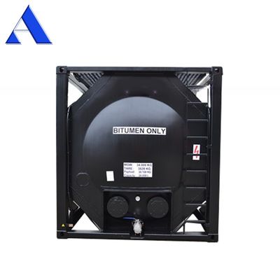 UN T3 Brandverwarming 20ft Bitumen ISO tankcontainer met CSC-certificaat en 16MnDR vaartuigmateriaal