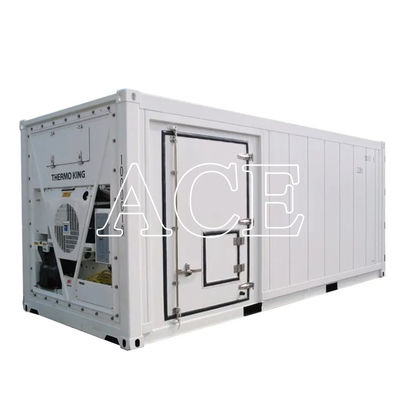 Doppeltemperatuur 2-kamer ISO 20ft Marine koelcontainer ISO gecertificeerd aluminium diepvriezer met Corten staal
