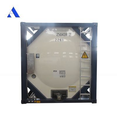 IMDG T4 Standaard staalmateriaal 20ft ISO brandstoftankcontainer 26000L capaciteit voor veilig diesel- en benzinevervoer