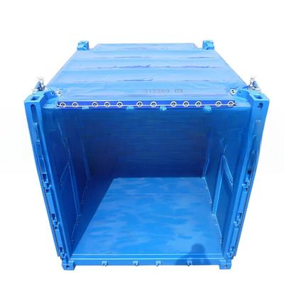 10ft DNV 2.7-1 standaard open top droogcontainer met tarpolin-deklaag staal offshorecontainer gecertificeerd door BV en CSC