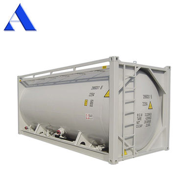 SPA-H Frame Material 20ft Bulk Cement ISO Trailer Transport Tank Container Q345B Staal Roestvrij staal Drukvat