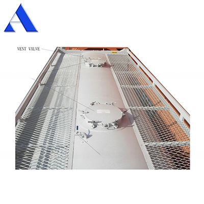 SPA-H Frame Material 20ft Bulk Cement ISO Trailer Transport Tank Container Q345B Staal Roestvrij staal Drukvat