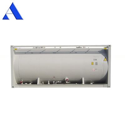 SPA-H Frame Material 20ft Bulk Cement ISO Trailer Transport Tank Container Q345B Staal Roestvrij staal Drukvat