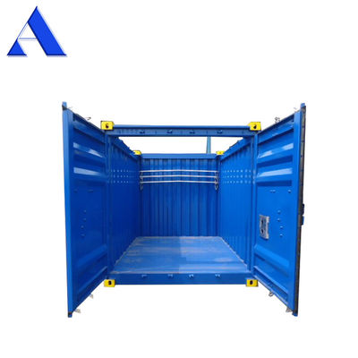 10ft DNV 2.7-1 standaard open top droogcontainer met tarpolin-deklaag staal offshorecontainer gecertificeerd door BV en CSC