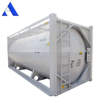 SPA-H Frame Material 20ft Bulk Cement ISO Trailer Transport Tank Container Q345B Staal Roestvrij staal Drukvat