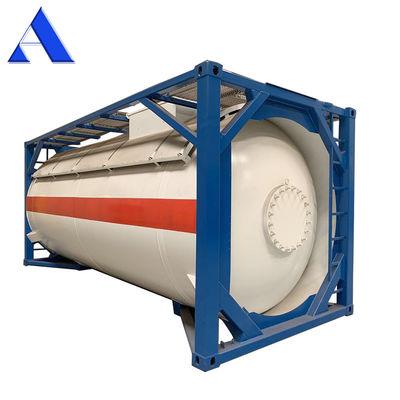 9 Hoge stapel T50 LPG Liquid Chlorine Gas 20ft ISO Tank Container 18/23.45Bar Druk