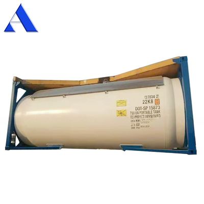 9 Hoge stapel T50 LPG Liquid Chlorine Gas 20ft ISO Tank Container 18/23.45Bar Druk