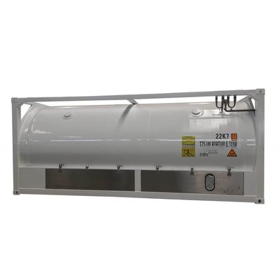 20 ton capaciteit 20ft lange transportcontainer ASME standaard VN T75 ISO cryogene LNG-tank voor aanpassing en transport