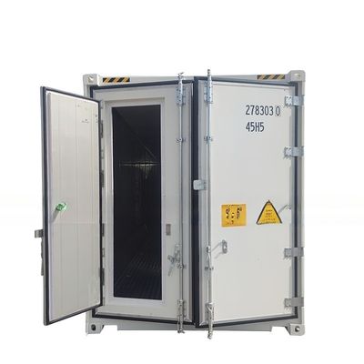 Stroage functie Dubbele achterkant swingdeur 40ft PU schuim geïsoleerd Reefer gekoeld lichaam verzending geïsoleerde container