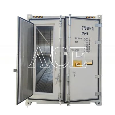 Stroage functie Dubbele achterkant swingdeur 40ft PU schuim geïsoleerd Reefer gekoeld lichaam verzending geïsoleerde container