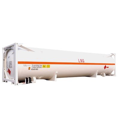 45 m3 ISO UN T75 Cryogene 40ft tankcontainer voor LNG Vloeibare zuurstof Koolstofdioxide LIN LOX LAR BV CSC gecertificeerd 18Bar