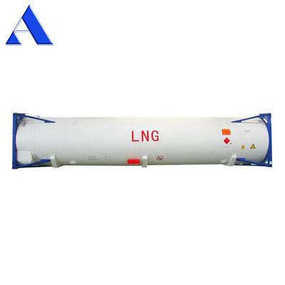 45 m3 ISO UN T75 Cryogene 40ft tankcontainer voor LNG Vloeibare zuurstof Koolstofdioxide LIN LOX LAR BV CSC gecertificeerd 18Bar