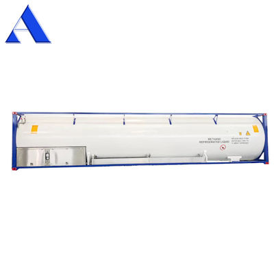45 m3 ISO UN T75 Cryogene 40ft tankcontainer voor LNG Vloeibare zuurstof Koolstofdioxide LIN LOX LAR BV CSC gecertificeerd 18Bar