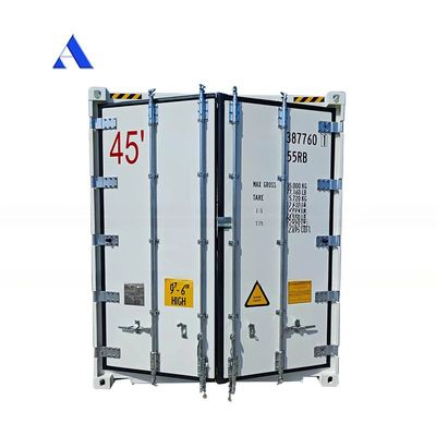 13114 x 2274 x 2554 mm Interne afmetingen 45ft hoge kubus Thermo King koelkast vriezer Koelkamer met BV-certificaat