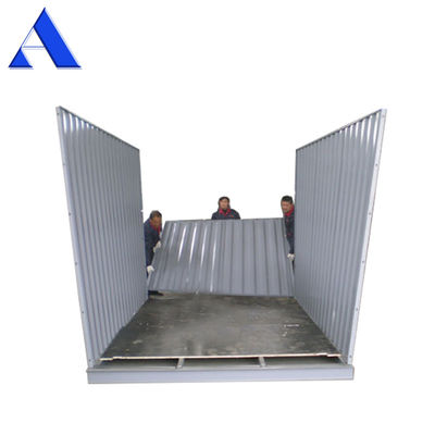 Scale Medium Duty 2m 3m 4m 5m 6m gegalvaniseerd staal mobiel draagbaar zelfopslagdoos Container voor sortering