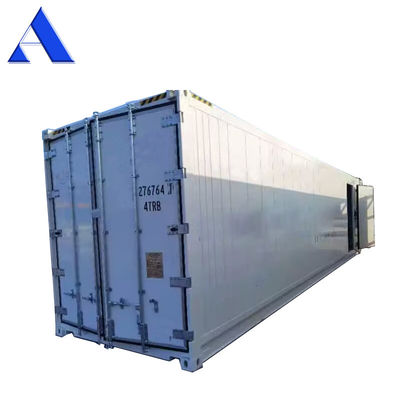 40ft koel iso-container met maximale lading 27580KG 28.4CBM Capaciteit Dubbele temperatuur Reefer vriezer en koeler