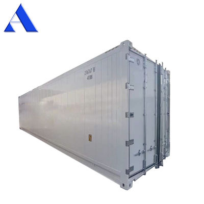 40ft koel iso-container met maximale lading 27580KG 28.4CBM Capaciteit Dubbele temperatuur Reefer vriezer en koeler