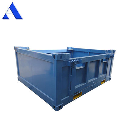 10ft DNV 2.7-1 Standard Offshore Cargo Baskets Halve hoogte Droge staalcontainer Open bovenkant 3 meter lengte Optioneel Halve hoogte