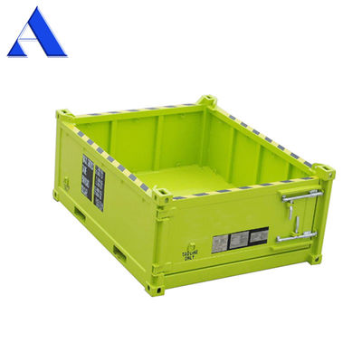 10ft DNV 2.7-1 Standard Offshore Cargo Baskets Halve hoogte Droge staalcontainer Open bovenkant 3 meter lengte Optioneel Halve hoogte