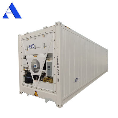 40ft Reefer Deep Blast Feezer Containers Polyurethane Geïsoleerde Thermo King koelkast voor 60 graden vers tonijn opslag