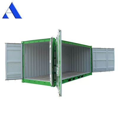 Linker- of rechterzijde toegang 20ft open zijkantcontainer met uiterlijke afmetingen van 6058 x 2438 x 2591 mm en grote deuropening