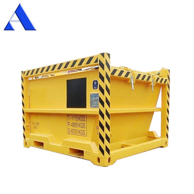 3.6 CBM DNV 2.7-1 Standaard gesloten dooscontainer Corten-A Offshore modderskips / afvalskips voor het snijden