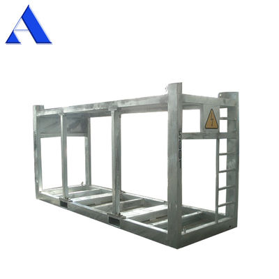 13ft 4meter DNV 2.7-1 Standaard gegalvaniseerde offshorecontainer Lifting Frame Skid 45 graden Sling Angle