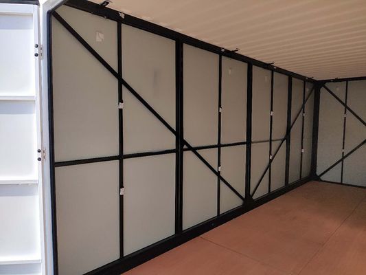 Gegalvaniseerde 3m 4m 6m 20ft Flat Pack Mobile Storage Draagbare opvouwbare zelfopslagcontainer voor ruimte-efficiëntie