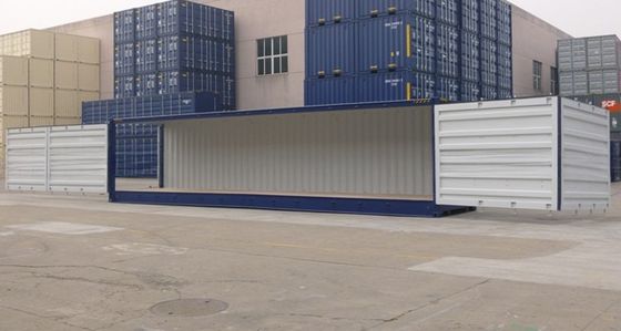 40ft 40 HQ open zijdeurcontainer met één zijde volop open intern afmetingen l x W x H mm 12031 x 2288 x 2547 mm