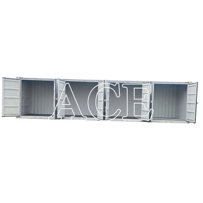 67.7cbm Capaciteit 40ft High Cube Open Side Shipping Container met 4 zijdeuren 12192 x 2438 x 2896 mm Externe afmetingen