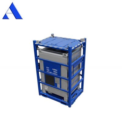 Op maat gemaakte 550GAL DNV 2.7-1 IBC tankcontainer van standaard offshore staal met liftraam, gecertificeerd door CSC en BV