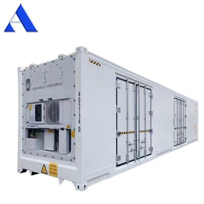 12192 x 2438 x 2896 mm 2-deurs open kant koelkast 40 voet lengte Reefer container voor het vervoer van verse goederen