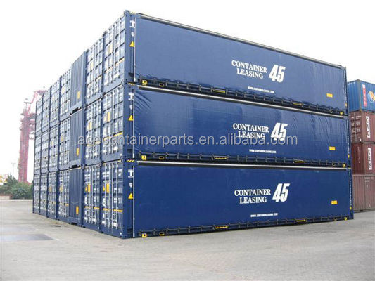 45ft hoge kubus PVC gordijn zijde deur CSC gecertificeerde droge scheepvaartcontainer met 13556 x 2420 x 2474 mm interne afmetingen