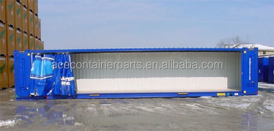 45ft hoge kubus PVC gordijn zijde deur CSC gecertificeerde droge scheepvaartcontainer met 13556 x 2420 x 2474 mm interne afmetingen