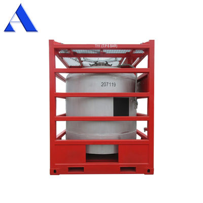 2900L-5000L capaciteit Verticale offshore tankcontainer met hefframe Las naad zuurreiniging en passivering afwerking