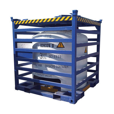 2900L-5000L capaciteit Verticale offshore tankcontainer met hefframe Las naad zuurreiniging en passivering afwerking
