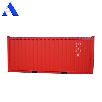 20ft open container met staalmateriaal en 5898x2352x2393 mm interne afmetingen