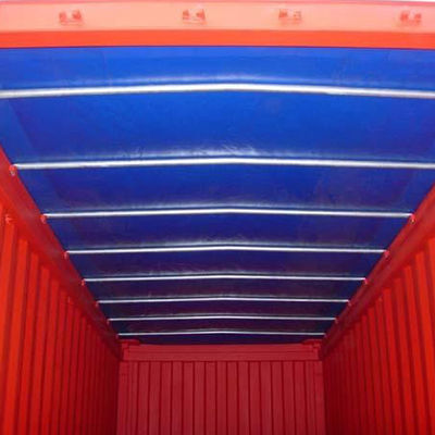 20ft open container met staalmateriaal en 5898x2352x2393 mm interne afmetingen