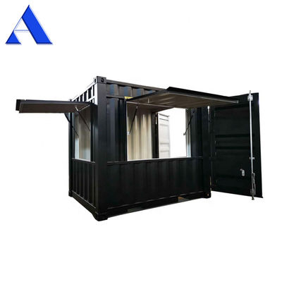 Kiosk 10ft Shipping Container Coffeeshop Op maat gemaakte verplaatsbare bar Cafe Store met multiplexvloer