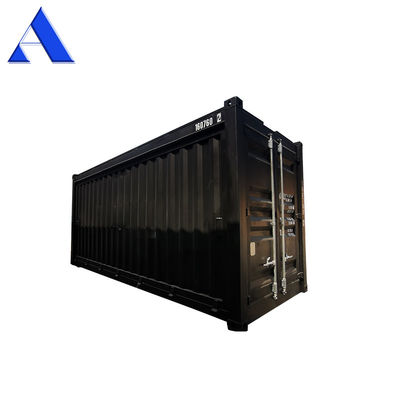 Professionele aangepaste zijdelingse opening 20ft Shipping Container Koffiewinkel Fast Food winkel met ladder en Top Security Rail