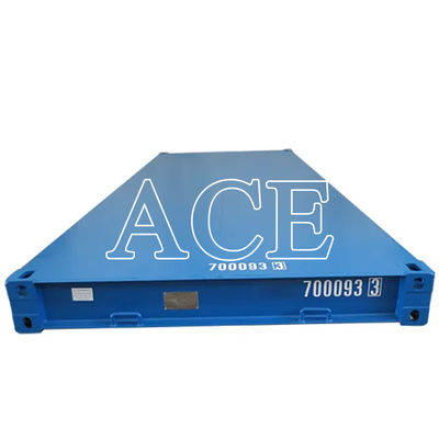 20ft zware staalvloer scheepvaartcontainer 6058 x 2438 x 323.8mm interne afmetingen 20 voet droogcontainerplatform