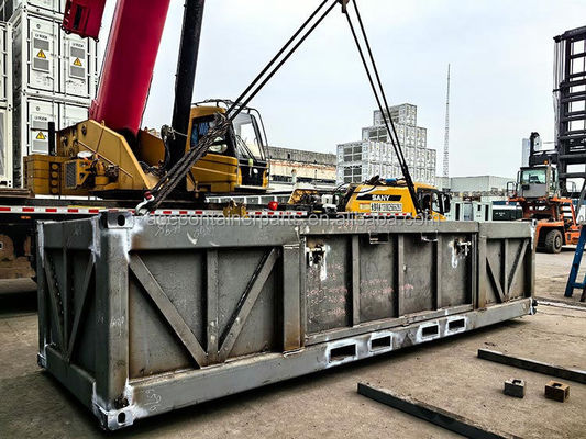 DNV 2.7-1 / ISO 10855 Standard 6.6m Offshore Cargo Basket met 4 poten gemaakt van Corten staal en gecertificeerd door BV