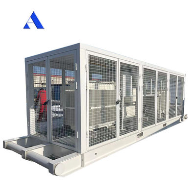 Hoge capaciteit 20 voet scheepvaartcontainer frame skid voor variabele frequentie aandrijving compressor en vermogen transformer