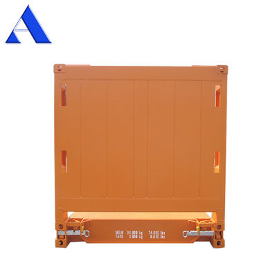 20ft 20ft 20 Flat Rack Flatrack Container Ocean Shipping Containers Tare Gewicht 2750KGS Floor 28mm Plywood Floor