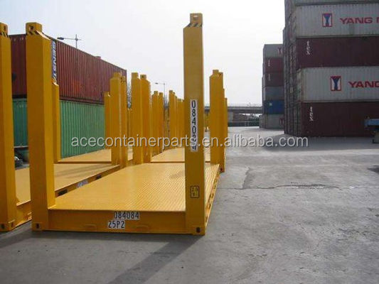 20ft 20ft Flat Rack Container met CSC gecertificeerd Custom Color Logo Corten Steel Fixed Corner Post en BV GL ABS-goedkeuring