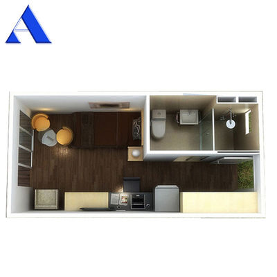 Custom Made Luxury Prefab Container House Flexibel ontwerp met aluminium raam en 20ft Shipping Container