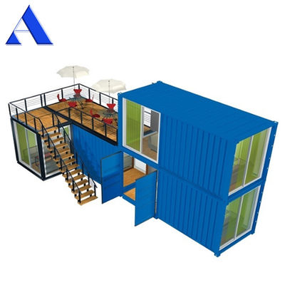 Custom Made Luxury Prefab Container House Flexibel ontwerp met aluminium raam en 20ft Shipping Container
