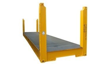 Vervoersapparatuur 40ft Flat Rack Container met stalen vaste hoekpost Maximale lading 47370KGS ISO-gecertificeerd